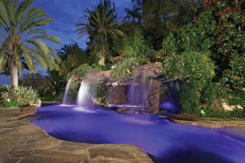 Lagoon Style Pool Features Luxury Pools Outdoor Living